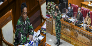 Jenderal Andika Perkasa Saat Jalani Fit and Proper Test dengan Komisi I DPR RI 