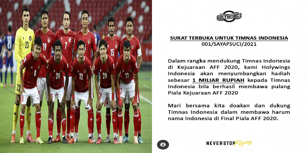 Hotman Paris Hutapea Janjikan Bonus 1 Miliar Jika Timnas Indonesia Juara Piala AFF 2020 