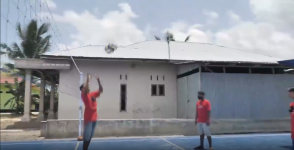 Usai Bangun Lapangan Voli di Desa Tanjung Ibus Kabupaten Langkat, Kini Jadi Pusat Kebugaran Warga