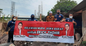 Relawan Muda Jawa Barat Erick Thohir Gelar Aksi Simpatik di Majelis NU Garut