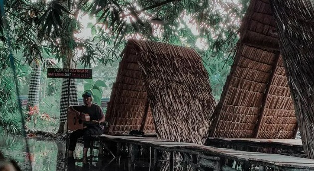 Keindahan Senja di Taman Edagi, Tempat Wisata Kelurahan Gunung Ibul Barat, Kota Prabumulih