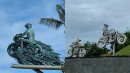 Jadi Objek Favorit untuk Berfoto, Intip Dua Patung Jokowi di Sirkuit Mandalika