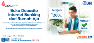 Buka Deposito BRI Internet Banking Bisa dari Rumah Aja, Dapat Cashback hingga Rp 200 Ribu