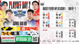 Jadwal Lengkap Babak Playoff 2 MPL ID S9 Jumat, 22 April 2022