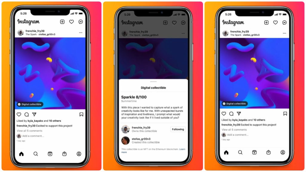 Instagram Resmi Luncurkan Fitur NFT Bernama Digital Collectibles untuk Bantu Kreator Tambah Penghasilan