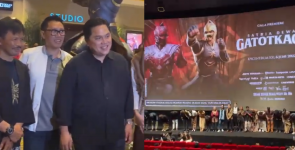 Nobar Film Gatot Kaca, Erick Thohir Dukung Industri Film Indonesia Mendunia