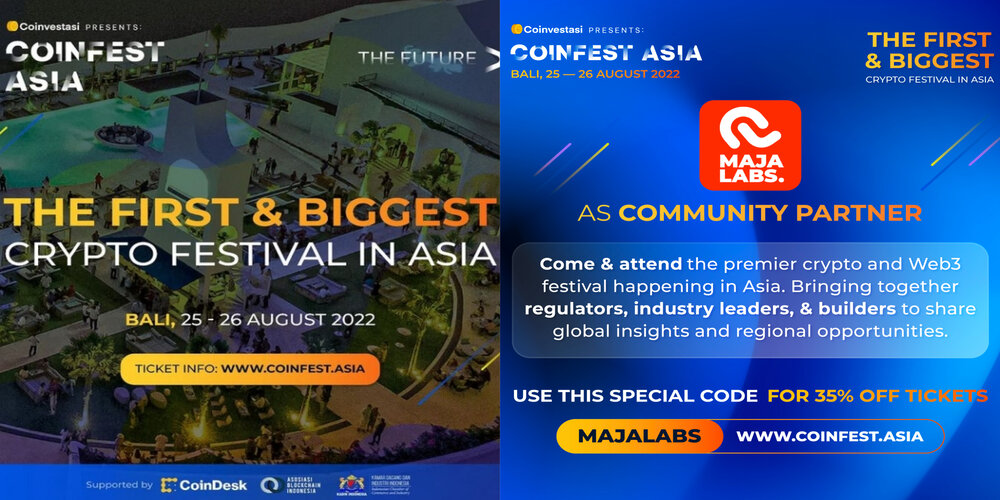 Jadi Community Partner Coinfest Asia, MAJA Labs Dukung Pembangunan Ekosistem Cryptocurrency dan Web3 di Asia
