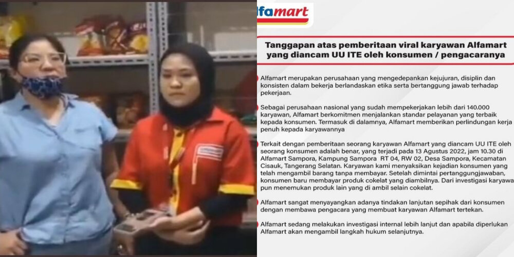 Fakta-fakta Karyawan Alfamart Minta Maaf Usai Pergoki Wanita Curi Cokelat, Sampai Trending di Twitter