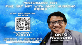 Virtual Masterclass BDFW 2022 Bahas Fine ART NFT, Anto Nugroho: Berkesenianlah dengan Tanggung Jawab