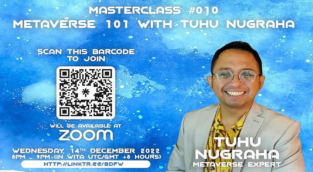 Tuhu Nugraha Bahas Peluang Metaverse di Masa Depan dalam Virtual Masterclass BDFW 2022