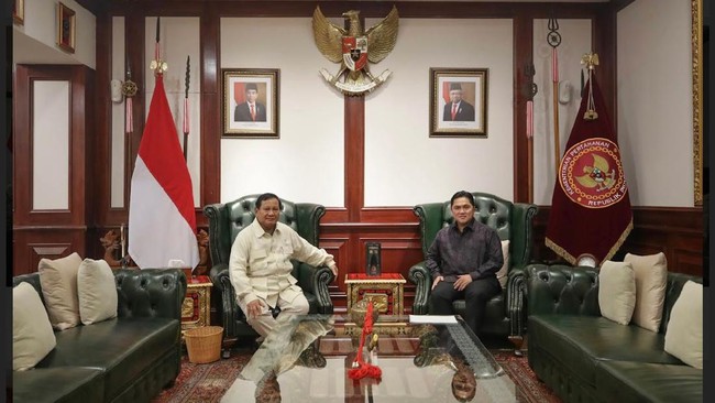 Survei The Matchmaker Terkini, Prabowo-Erick di Puncak Klasemen