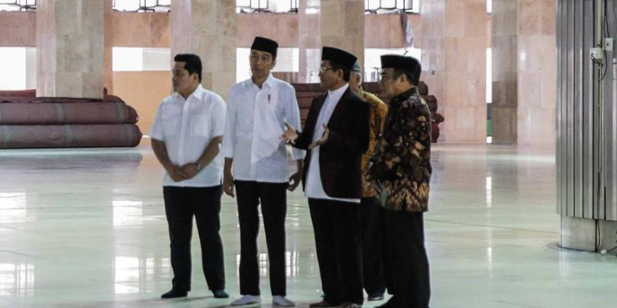 Presiden Jokowi Pantau Kesiapan New Normal di Masjid Istiqlal