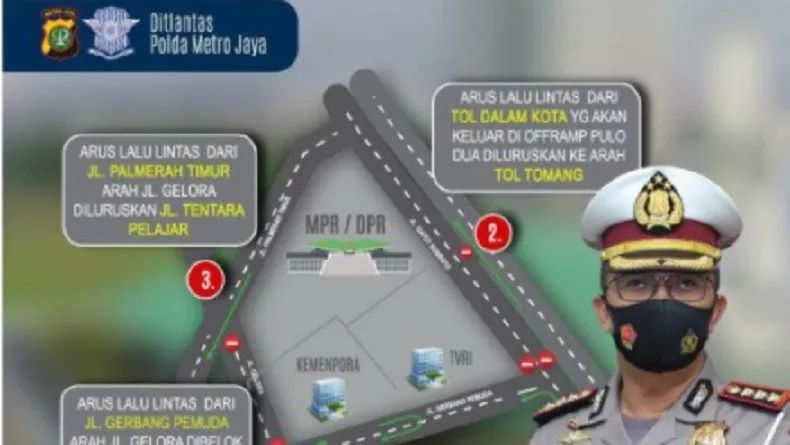 Demo Buruh di DPR, Polisi Siapkan Skema Pengalihan Arus Lalu Lintas