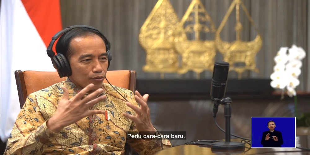 Jawaban Presiden Jokowi saat Ditanya Nadiem Makarim Tipe Belajarnya Semasa Sekolah: Saya Orangnya tidak Mau Kalah