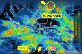 Siklon Nokaen Sebabkan Peningkatan Gelombang Tinggi di Sejumlah Perairan Indonesia