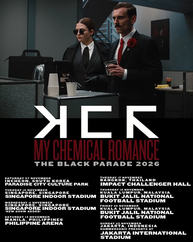 Tiket Konser My Chemical Romance Jakarta Mulai Dijual Tanggal 7 Februari!