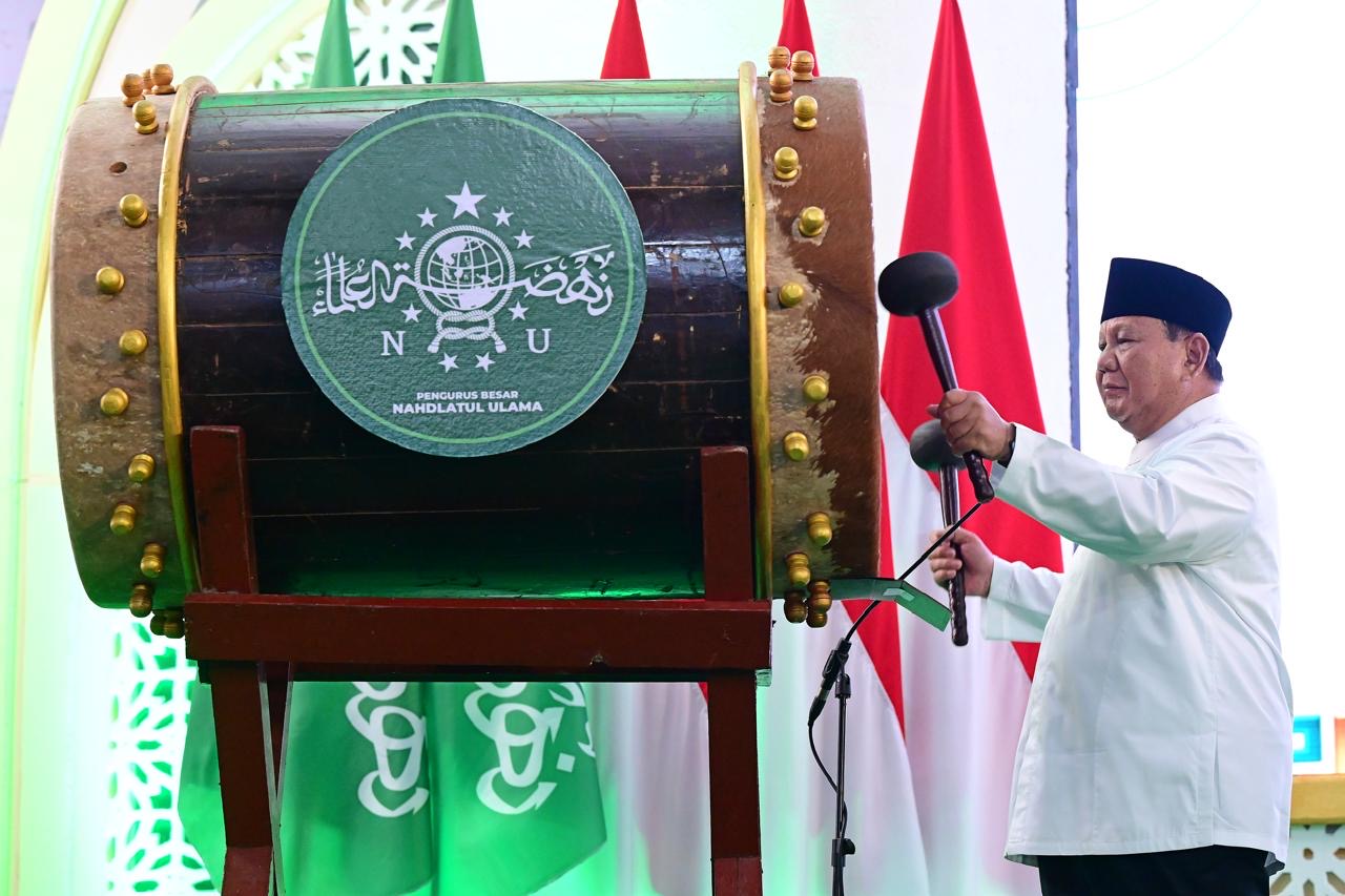 Prabowo Resmi Buka Muktamar ke-35 NU di Jombang, Sejumlah Pejabat Negara Turut Hadir