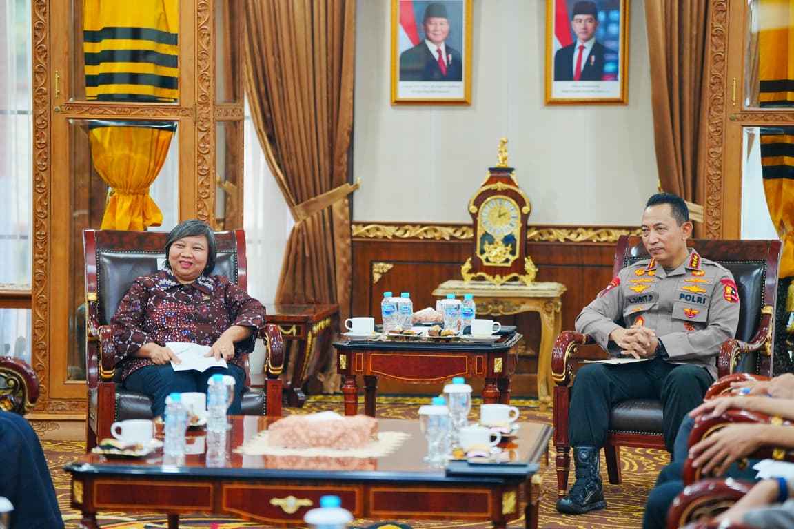 Kapolri dan Komnas HAM Bahas Evaluasi Kamtibmas Pasca Unjuk Rasa