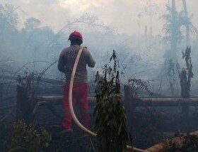 Karhutla Merambat ke RSJ Sambang Lihum, 42 Pasien Dievakuasi