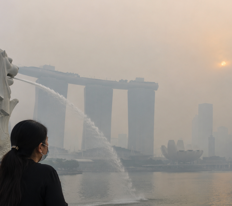 Malaysia dan Singapura Diselimuti Kabut Asap Karhutla Indonesia, Jutaan Siswa Belajar dari Rumah